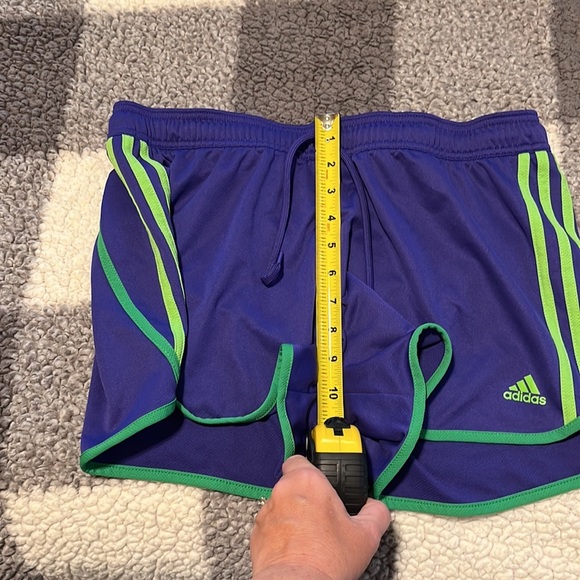 Adidas Women’s Athletic Shorts Purple and Green Size Large - Picture 7 of 8
